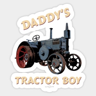 Daddy's tractor boy Sticker